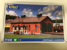Kibri Spur N Bausatz 37438 Lokschuppen zweiständig neu i OVP