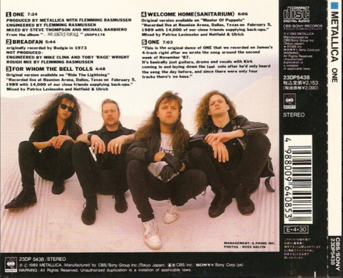 CD: Metallica – One – Usato da Brunnen venduto da Barfly5 1