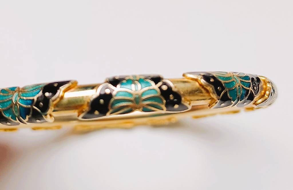 Bracciali & Braccialetti: Armreif mit Schmetterlingen, Durchmesser ca. 75 mm – Usato da Gunzgen venduto da Isicroft 1