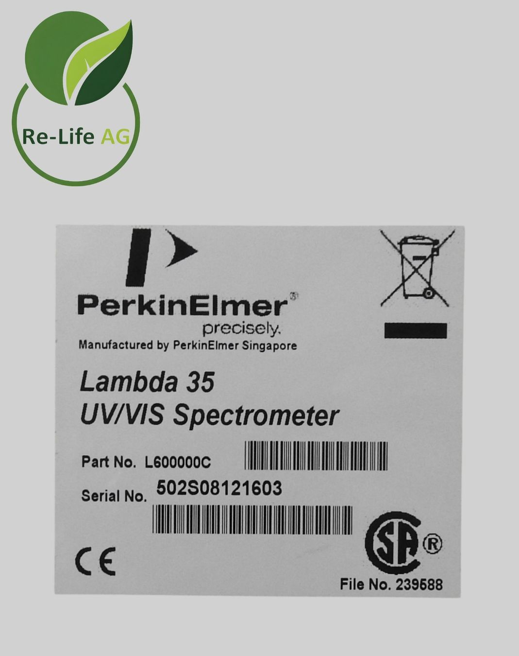 Tutte le macchine: PerkinElmer Lambda 35 spectrophotometer – Difettoso da Reinach BL venduto da Re-LifeAG_Labor 5