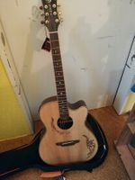 Luna Akustik Gitarre mit Tonabnehmer, neuwertig!