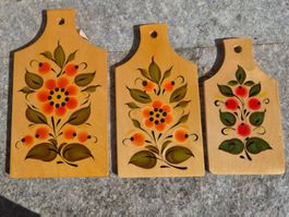 3 Holzbretter, handarbeit. KIROWER Handwerkskunst, 4.1990 RU