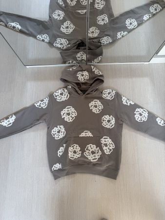 Hoodie Denim Tears Cotton Wreath gris/taupe