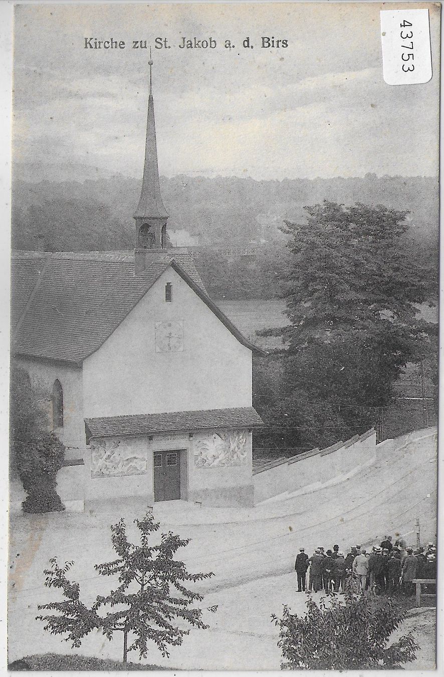 Cartoline postali: Kirche zu St. Jakob a. d. Birs - Basel – Usato da Ettingen venduto da Kartenplanet
