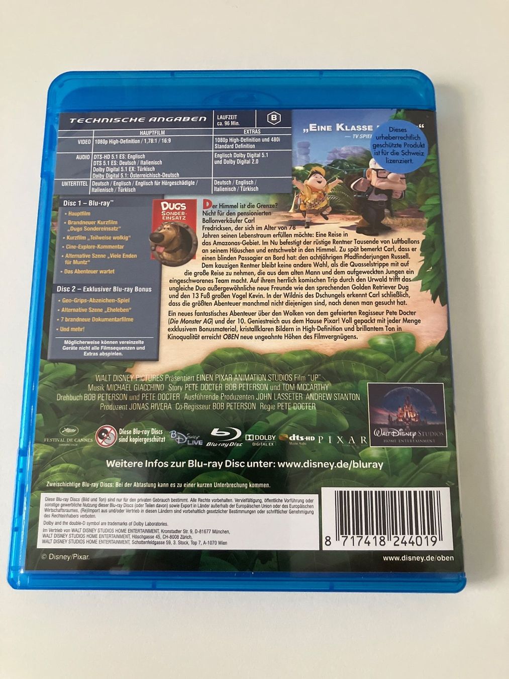 Tutti i DVDs: Oben (Blu-ray)  Disney/Pixar – Usato da Arbon venduto da Sugofresser 1