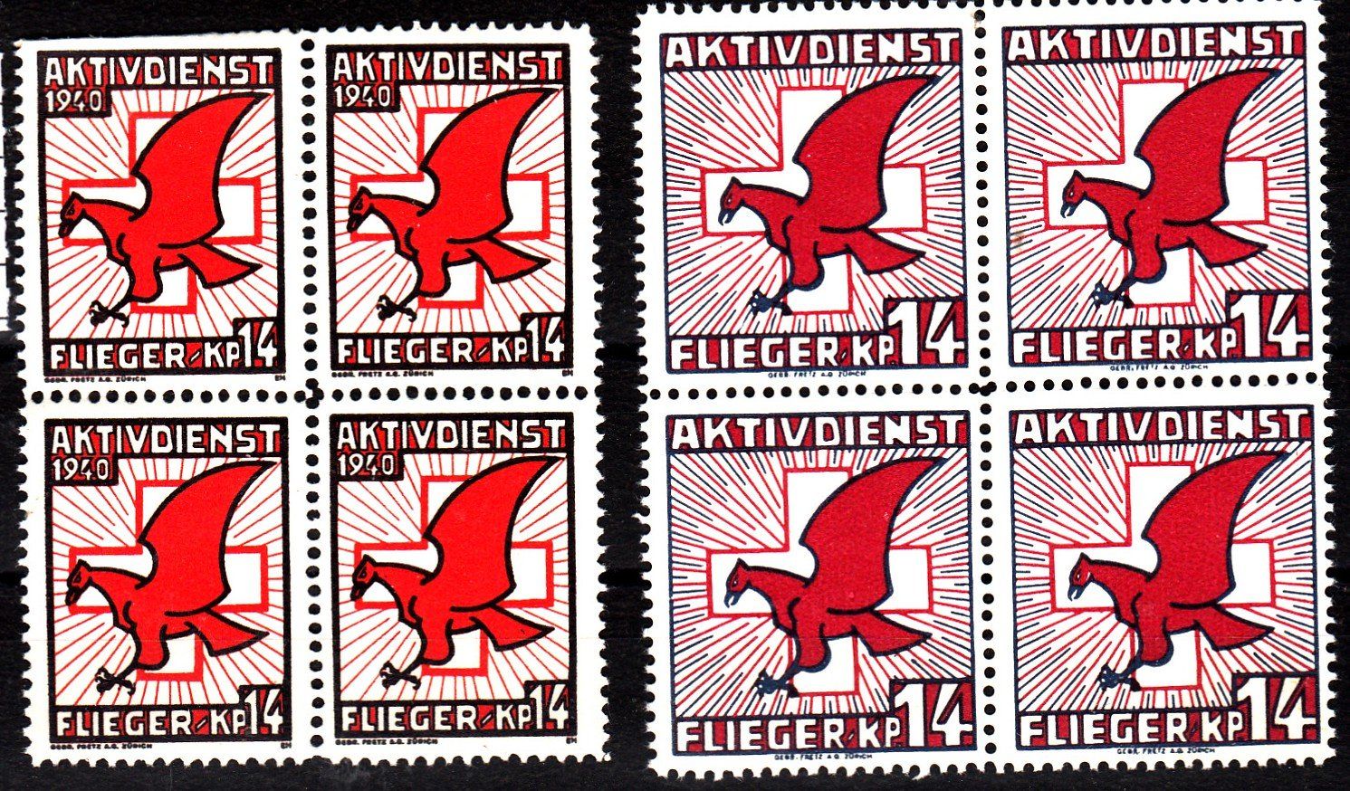 Tutti i francobolli: Flieger 83+(4/1** Flieger Kp.14 Kat.16.- – Usato da Herrliberg venduto da Lfrifda