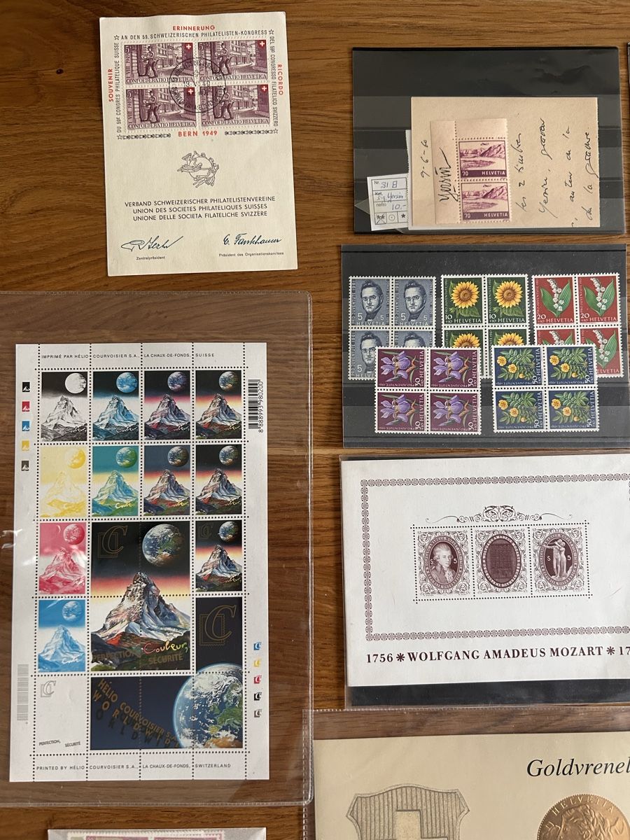 Tutti i francobolli: Briefmarken Sammlung Schweiz, Alt und Neu – Usato da Zürich venduto da jasmin011 1