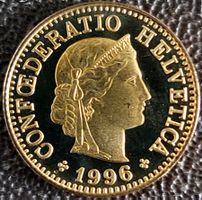5 Rappen 1996 stgl. / aus Münzsatz