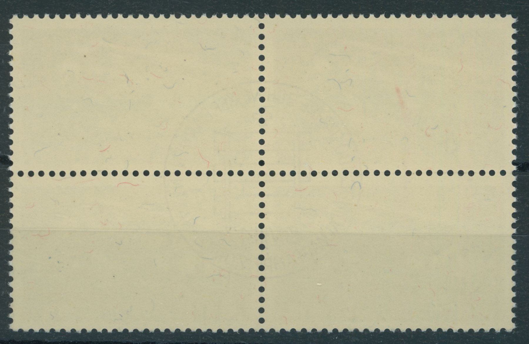 Alle Briefmarken: 1947 - Eisenbahnen - Viererblock - Ersttag Stempel ET – Gebraucht aus Schindellegi von leecollect 1