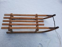 Schlitten aus Holz; Davoserschlitten