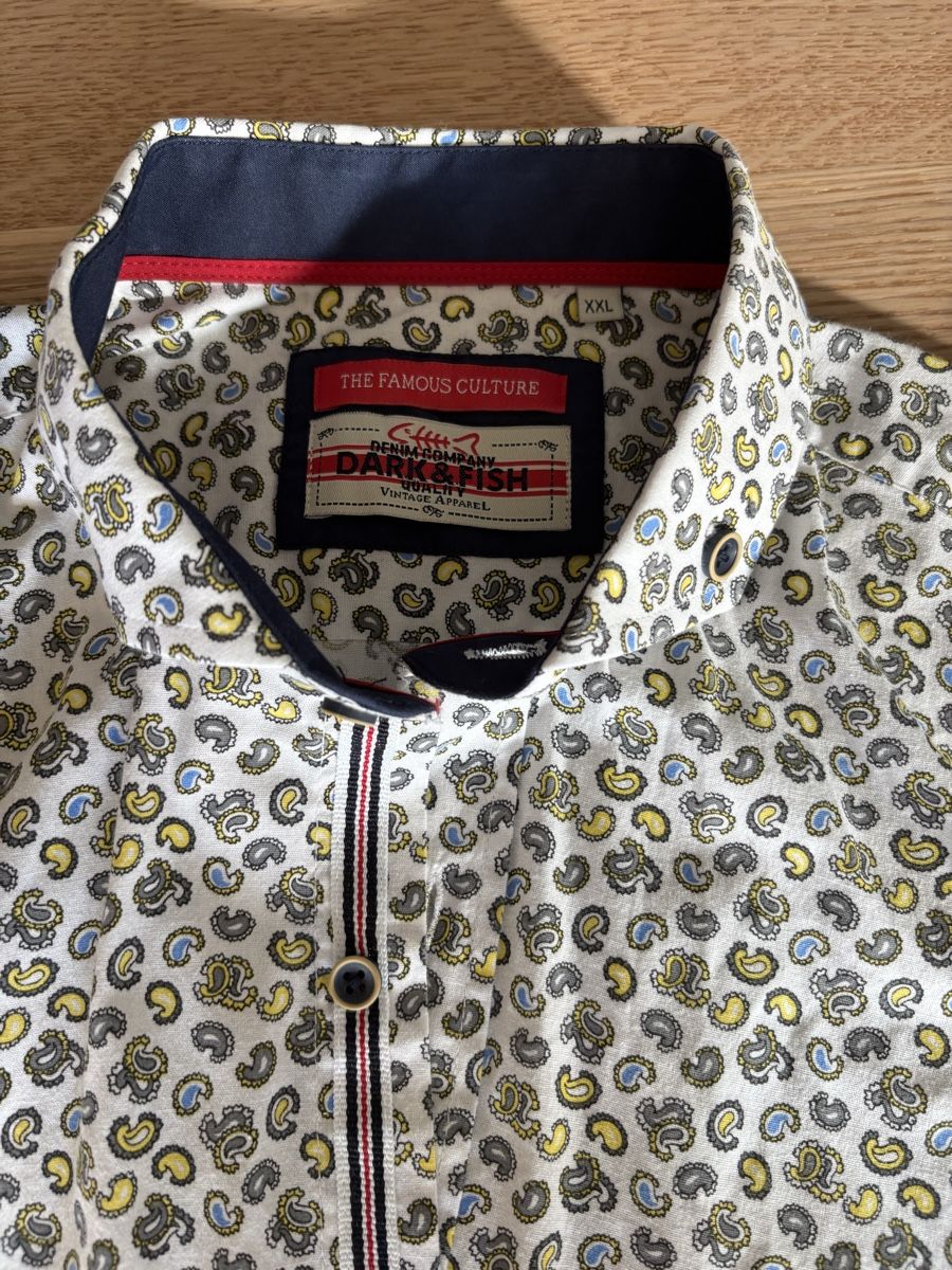 Camicie: Darkfish Men's Shirt XXL, Patterned, Lightweight Summer Top – Nuovo (secondo la descrizione) da Volketswil venduto da This_