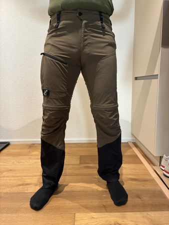 RVRC Wanderhose Khaki Grösse L Zip-Off