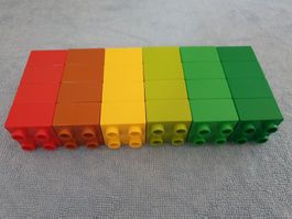 E80: Lego Duplo 24 Bausteine 2x2 Noppen