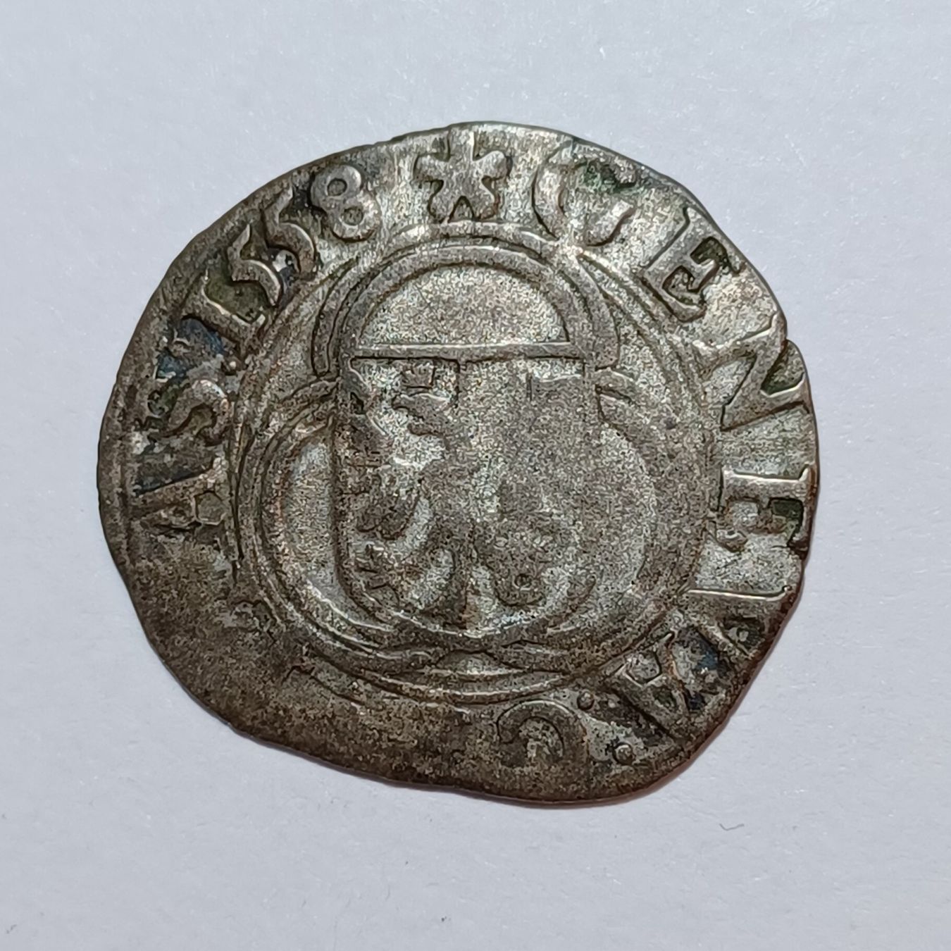 Tutti le monete: 3 Quarts 1558 Genf -ss – Usato da Pfäffikon ZH venduto da Welt_Muenzen