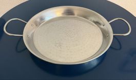 Paellapfanne Edelstahl 32cm gebrauchter Zustand