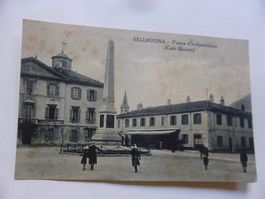 Bellinzona,Café Moretti,Lichtdruck,Leute,Piazza,nach Sissach