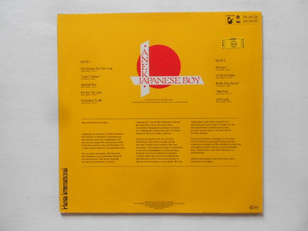 Vinyles: ANEKA  -  JAPANESSE BOY – D'occasion à Bex par Giorgiob 1