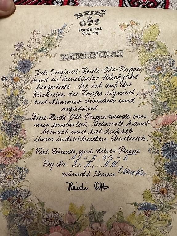 Bambole: Original Heidi Ott Puppen Imelda – Usato da Wohlen b. Bern venduto da Libero66 4