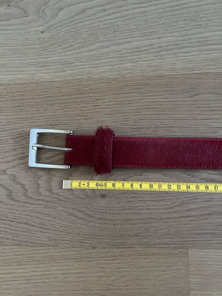 Gürtel: Format Brigitte Hurzeler Leder-Gürtel Rot Grösse 85cm – Gebraucht aus Urtenen-Schönbühl von sab_w22t 1