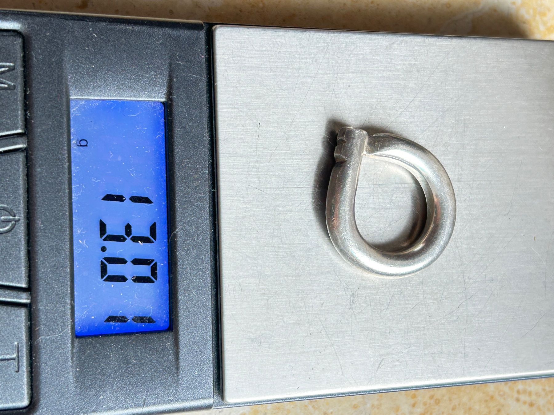Anelli: Silberring Designer Snake 2 Kerben (grösse 49) – Usato da Laufen venduto da Bellebellezza 8