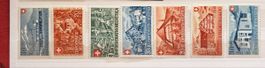 Timbres Confédération Helvétique lot 6 timbres 1945-1946