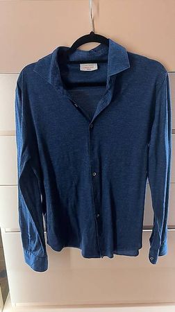 Gran Sasso Shirt in Dunkelblau, Gr. ML
