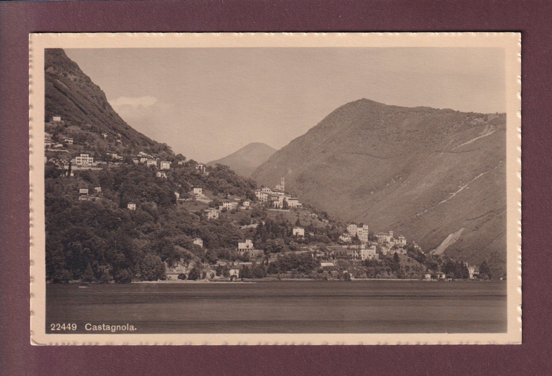 Cartoline postali: CASTAGNOLA – Usato da Pully venduto da nicecards