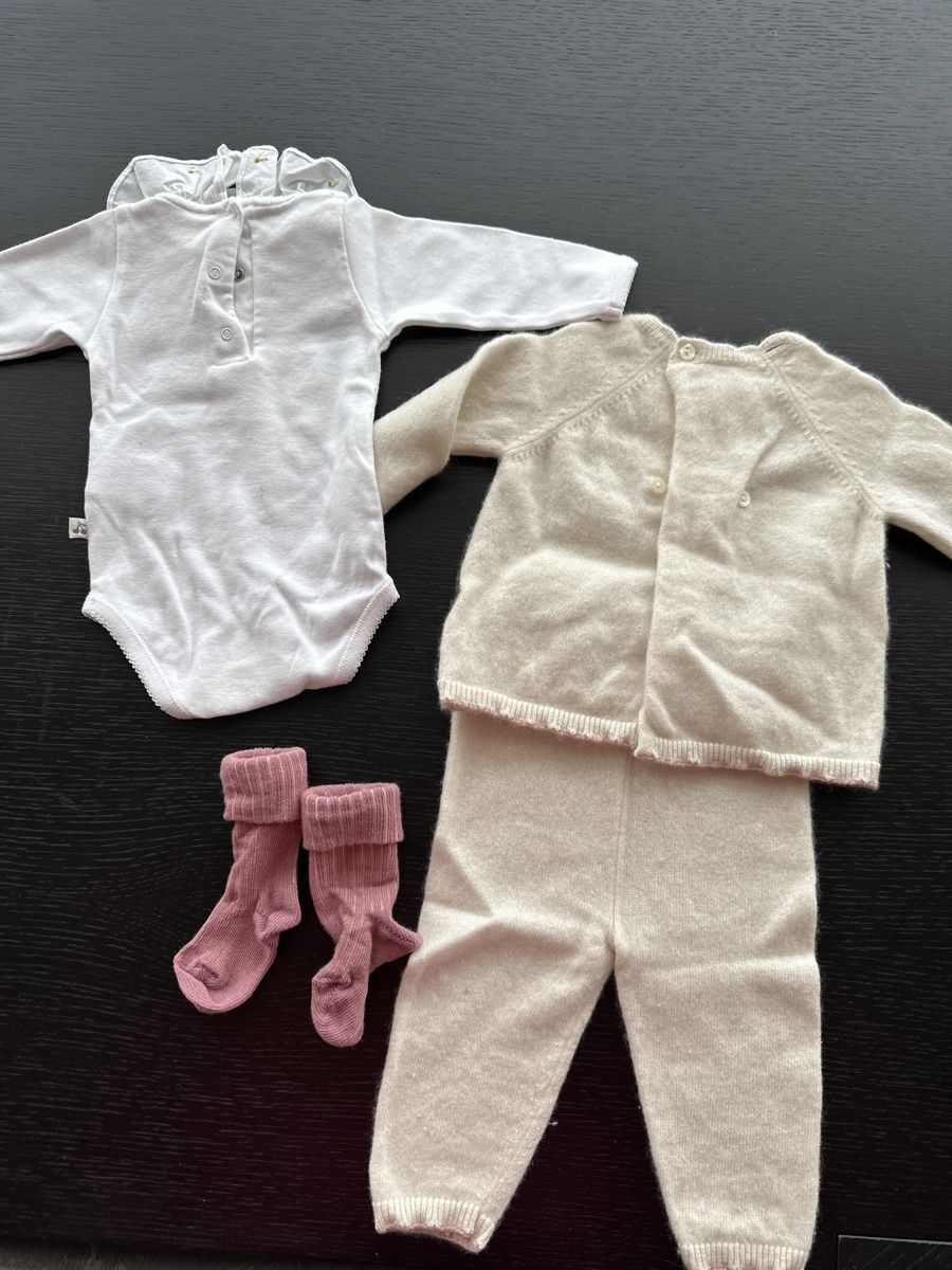 Bonpoint Kleiderpakete & -sets: Bonpoint cashmere set 3 months  – Gebraucht aus Cologny von pichi26 1