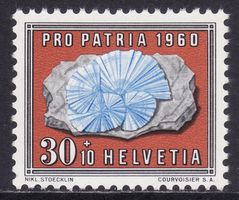 Pro Patria SBK-Nr. 99 (Azurit 1960) postfrisch **