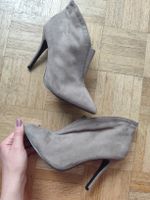 Diamantiq taupe suede high heels, size 37, autumn shoe