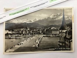 1938 Luzern neue Brücke alt