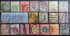 Grossbritannien ex. Kat. 102-120 gest. 1902/11 Kat. 180 Euro