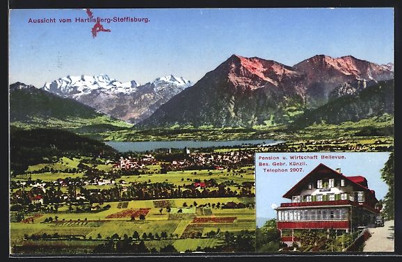Ansichtskarten: Hartlisberg-Steffisburg, Gesamtansicht,  – Gebraucht aus Berlin von bartko-reher