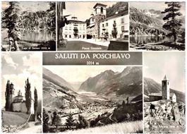 Saluti da POSCHIAVO (1014 m) ca. 1955 (GR)