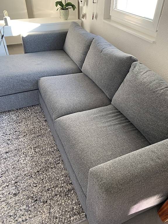Divani: 3er Sofa / Couch VIMLE mit Récamiere grau – Usato da Baar venduto da nic_9886 1