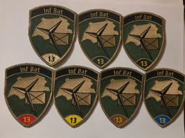 Infanterie 7 Badges Bat Inf 13 Set Klett