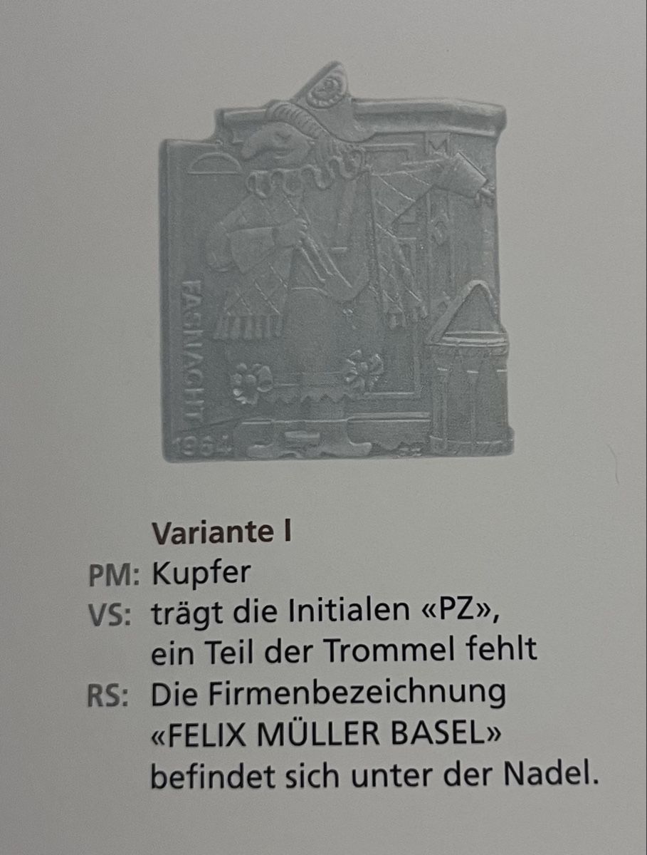 Basler Placchette & Badge: Basel 1964 Kupfer Normal und Abart – Usato da Itingen venduto da Bebbi6569 1