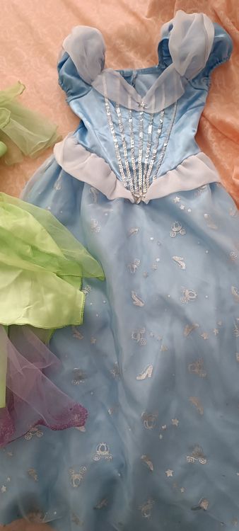 Tinkerbell Kostüm Für Mädchen – Feenkleid Mit Flügeln, Krone & Zauberstab Für Karneval & Halloween
