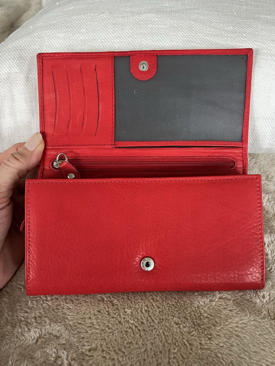 Portamonete: Red real Leather Wallet, NEW – Nuovo (secondo la descrizione) da Collex venduto da jam_hsr2 2