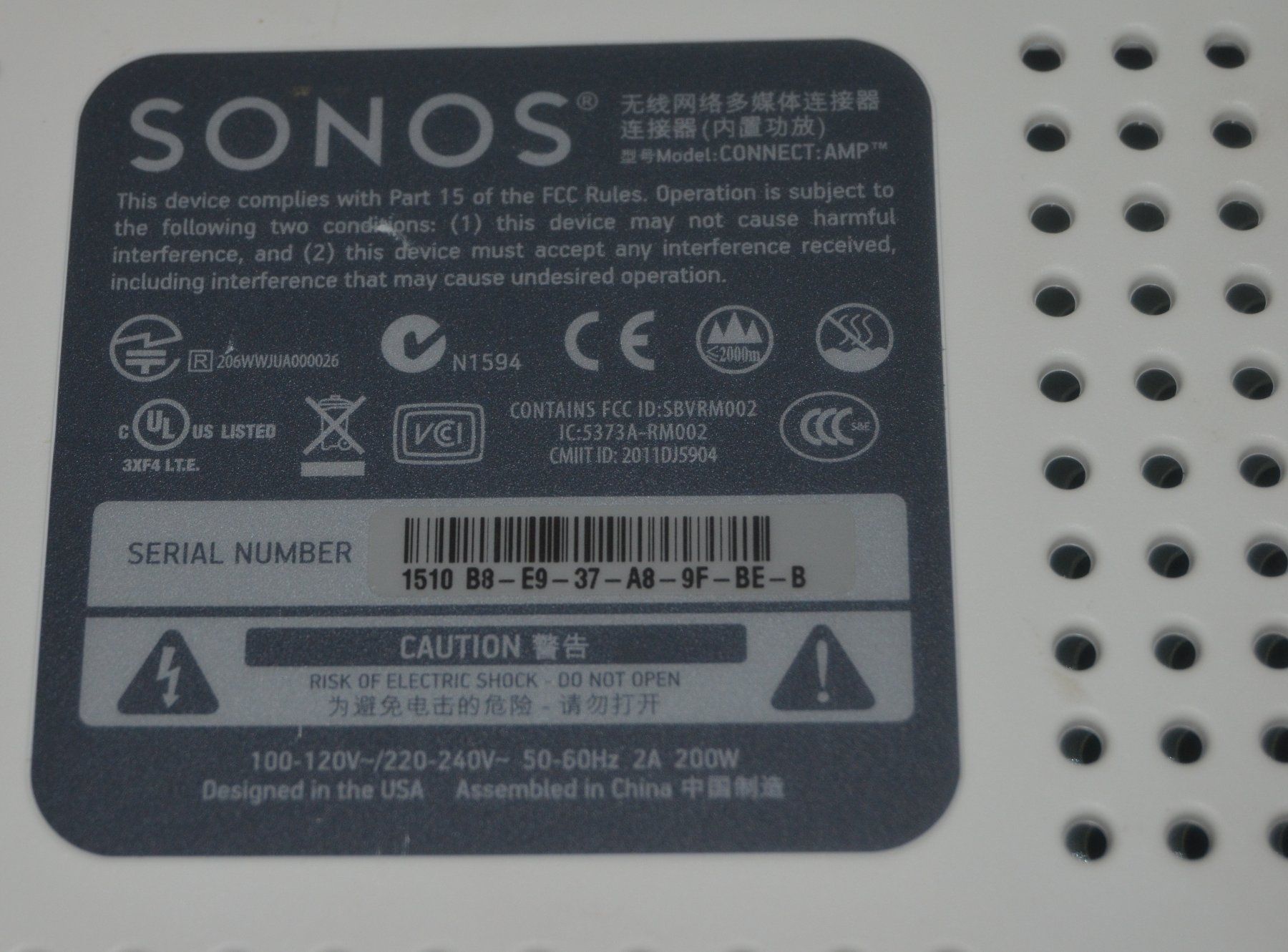 Sonos Lettore multimediale & Streamer: SONOS Connect AMP – Usato da Collonges venduto da arashee 3