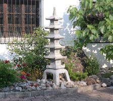 Koreanische Gartenstatue Pagode Laternen /Granit/ca.1.85m