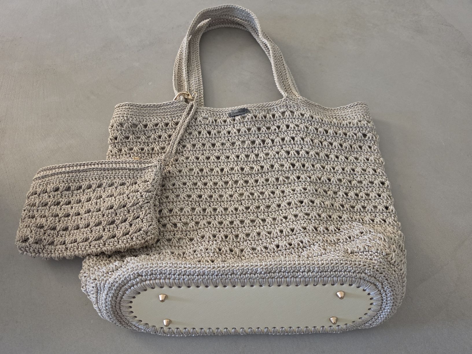 Borse: Tasche beige mit Pochette Handmade – Nuovo (secondo la descrizione) da Amriswil venduto da gu80kaya 1