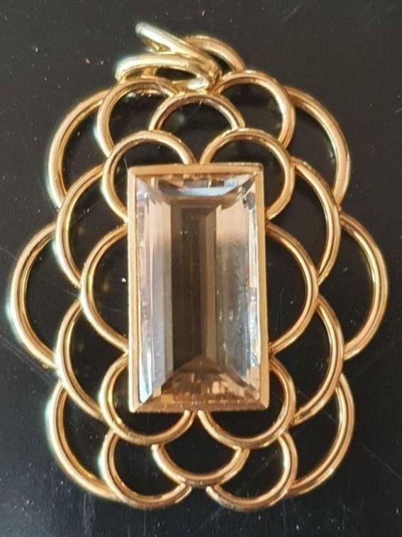Ciondoli: Handangefertigter Citrin Anhänger – Nuovo (secondo la descrizione) da Unterägeri venduto da Altgoldschmuck 2