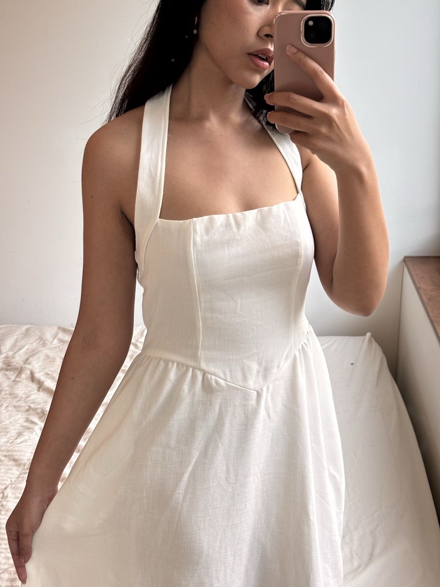 Vestiti: Backless summer white dress – Usato da Zürich venduto da lydia_l