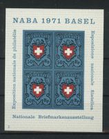 1971, Nationale Briefmarkenausstellung Basel (NABA) Nr.2 **