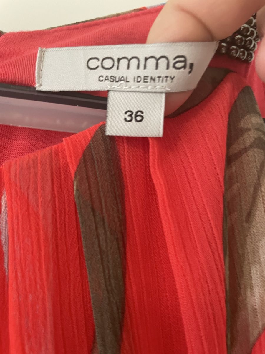 Vestiti: Kleid Rot mit Blumenmuster Grösse 36  Sommerkleid – Usato da Biel/Bienne venduto da philong 2