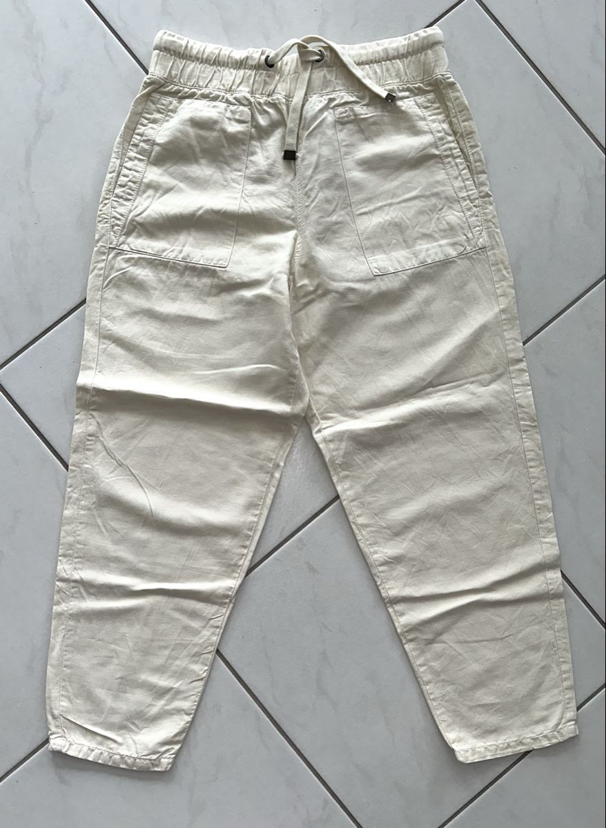 Zara Pantaloni: ZARA HOSE GR. S LEINEN neuwertig – Nuovo (secondo la descrizione) da Unteraegeri venduto da MH203 3