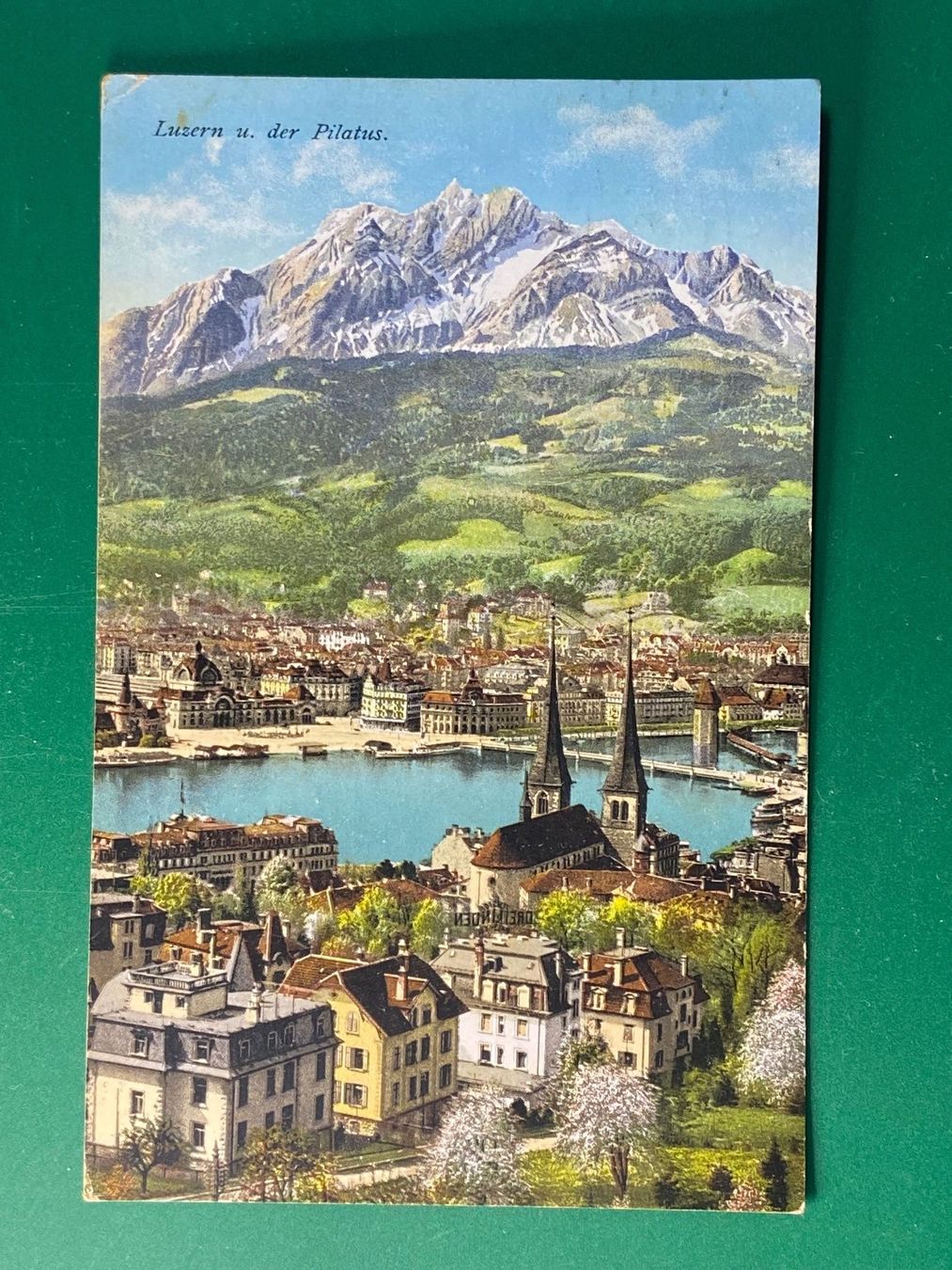 Ansichtskarten: Luzern und der Pilatus – Gebraucht aus Steg VS von _vinci_