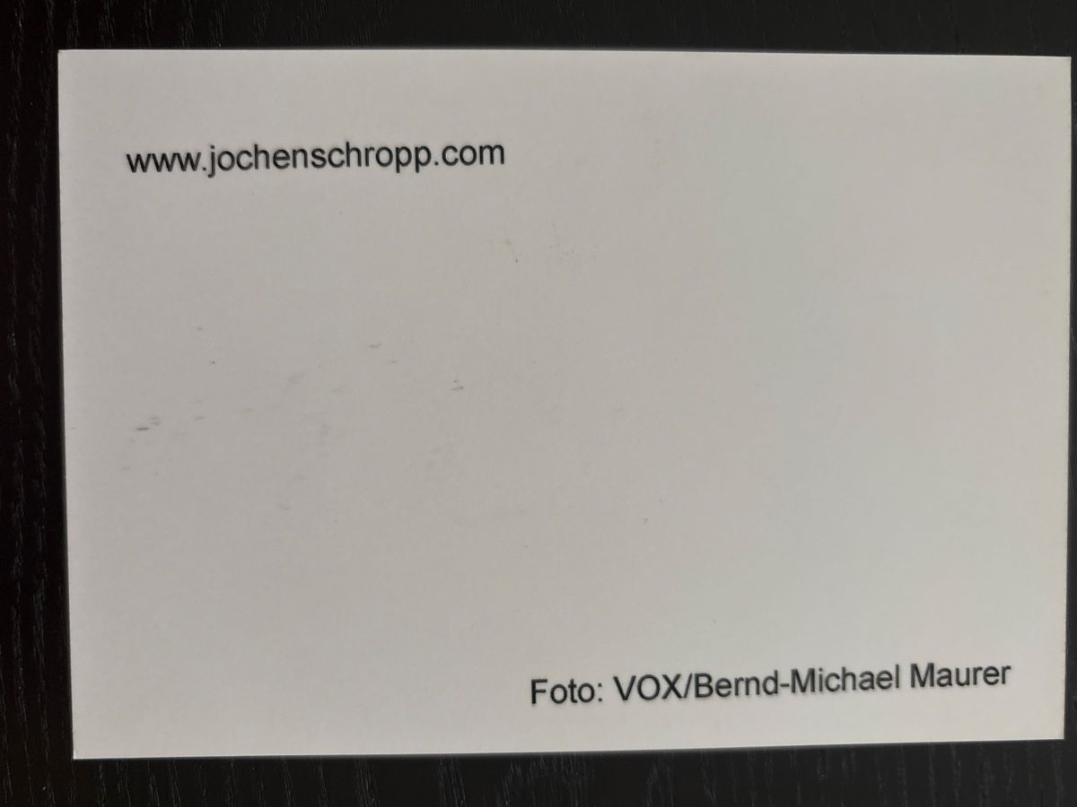 Autografi: Autogrammkarte Jochen Schropp X-Factor signiert Top! – Usato da Uetendorf venduto da hoisle 1