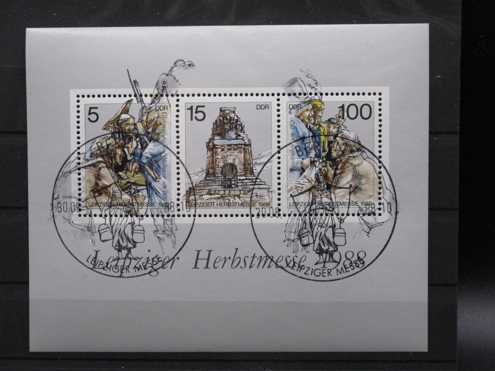 Tutti i francobolli: DDR 1988  Herbstmesse Block 95 gest. – Usato da Wil SG venduto da fva01